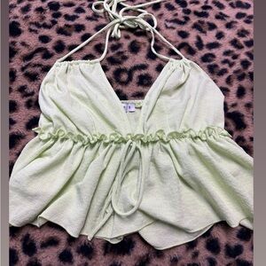 Light Green Halter Top